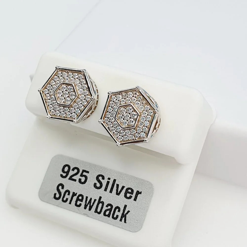 "925 Sterling Silver Cubic Zirconia Earrings,U19254840 - Picture 10 of 11